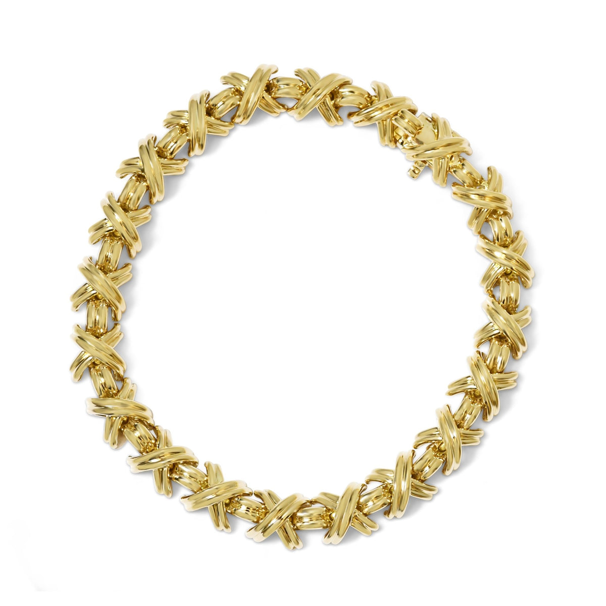 Pre-Owned Tiffany Classic X Link Design Bracelet I S&R