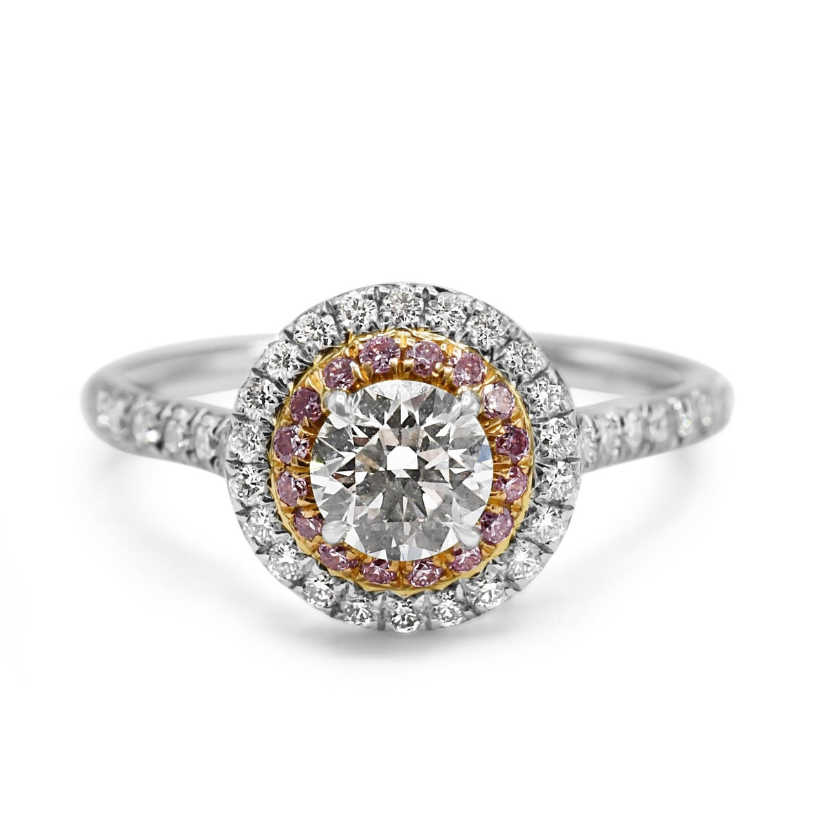 Pre-Owned Tiffany Soleste Double Halo Diamond Ring I S&R
