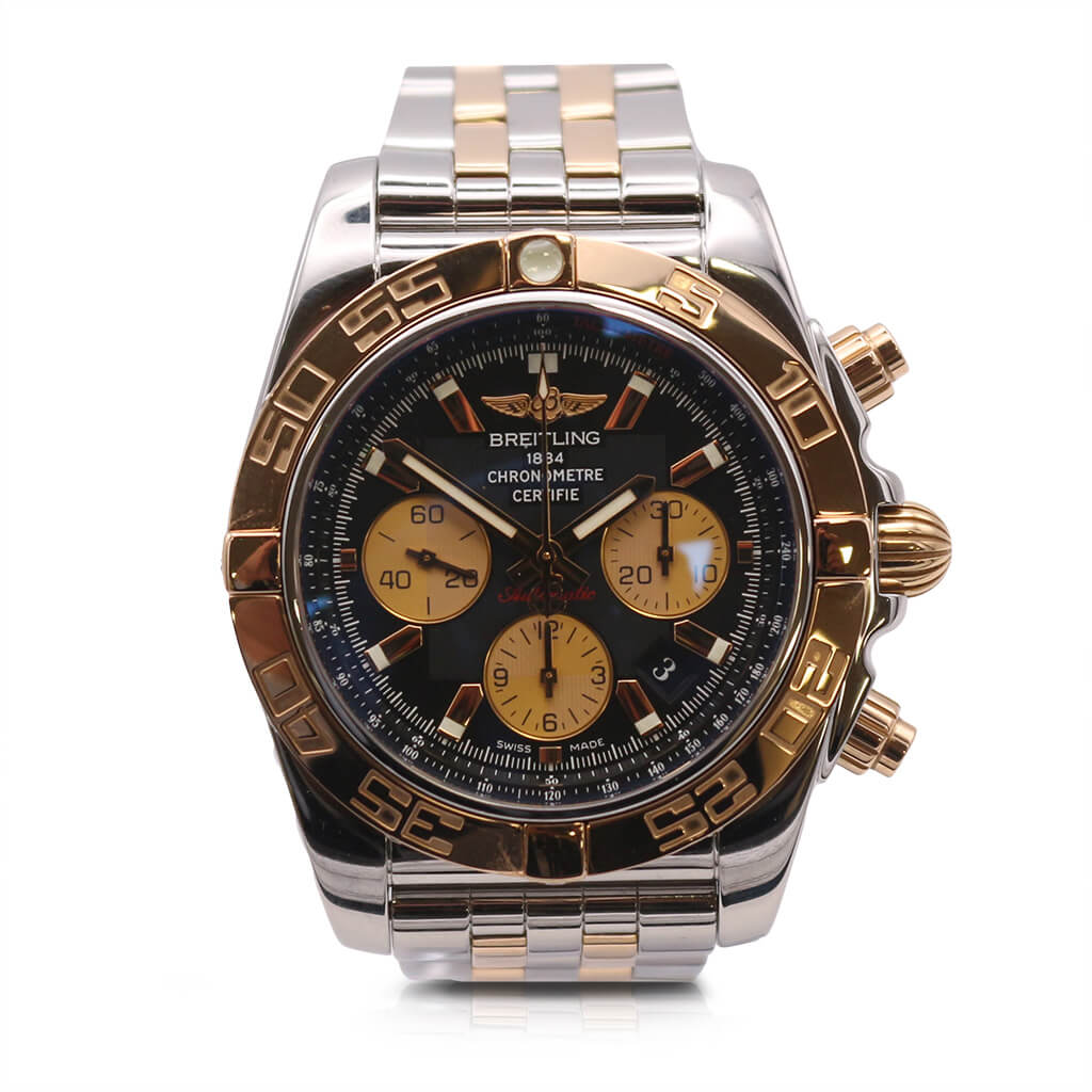 used Breitling Steel & Yellow Gold Chronomat 44 Watch - Ref: CB0110