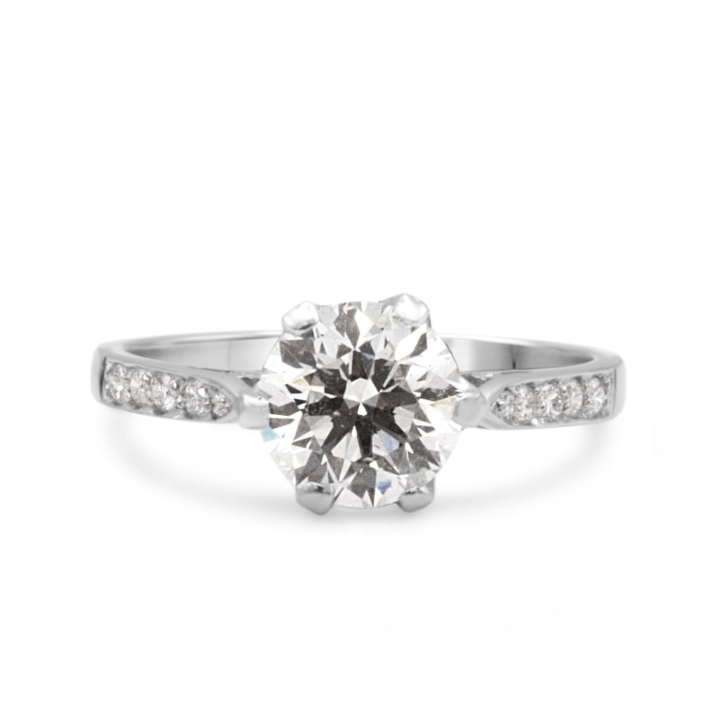 used GCS Certificated Brilliant Cut Diamond Solitaire Ring