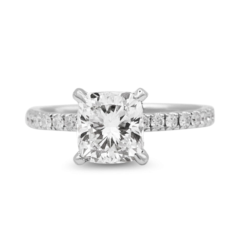 used GIA Certificated Cushion Cut 1.5ct Diamond Ring