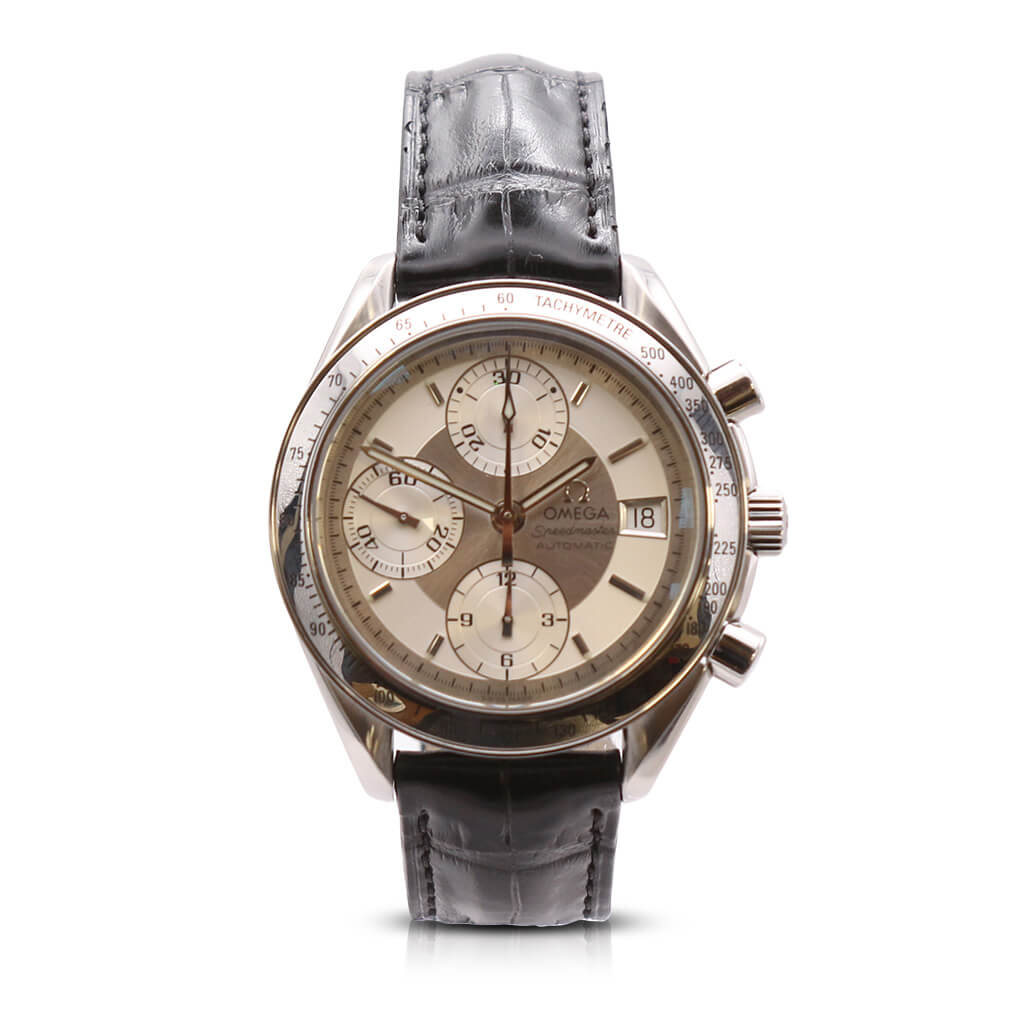 used Omega Speedmaster Chronograph Date 39mm Steel Watch - Ref: 38133001