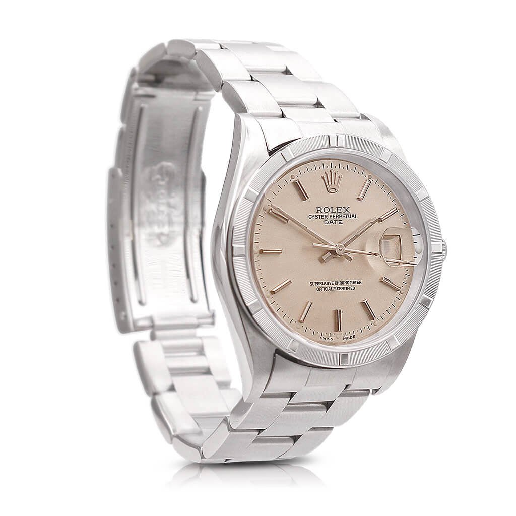 used Rolex Oyster Perpetual Date 34mm Steel Watch - Ref: 15210