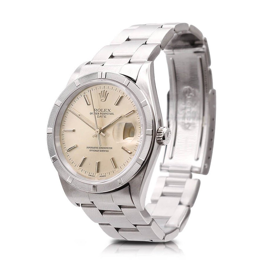 used Rolex Oyster Perpetual Date 34mm Steel Watch - Ref: 15210