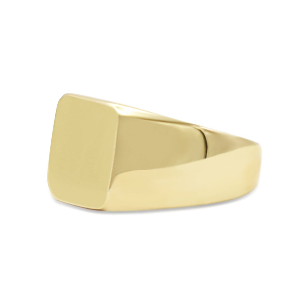 used Square Signet Ring in 18ct Yellow Gold