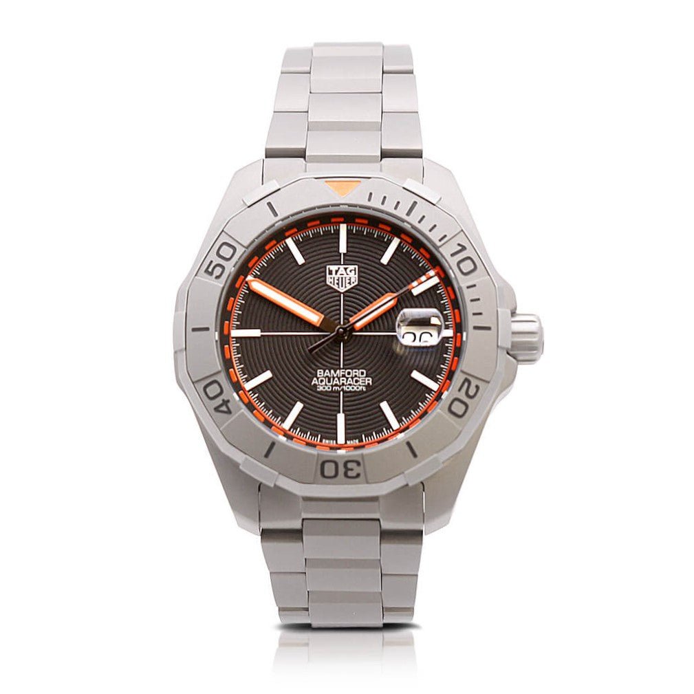 used TAG Heuer 43mm Aquaracer Bamford Limited Edition Titanium Watch Ref WAY208F.BF0638