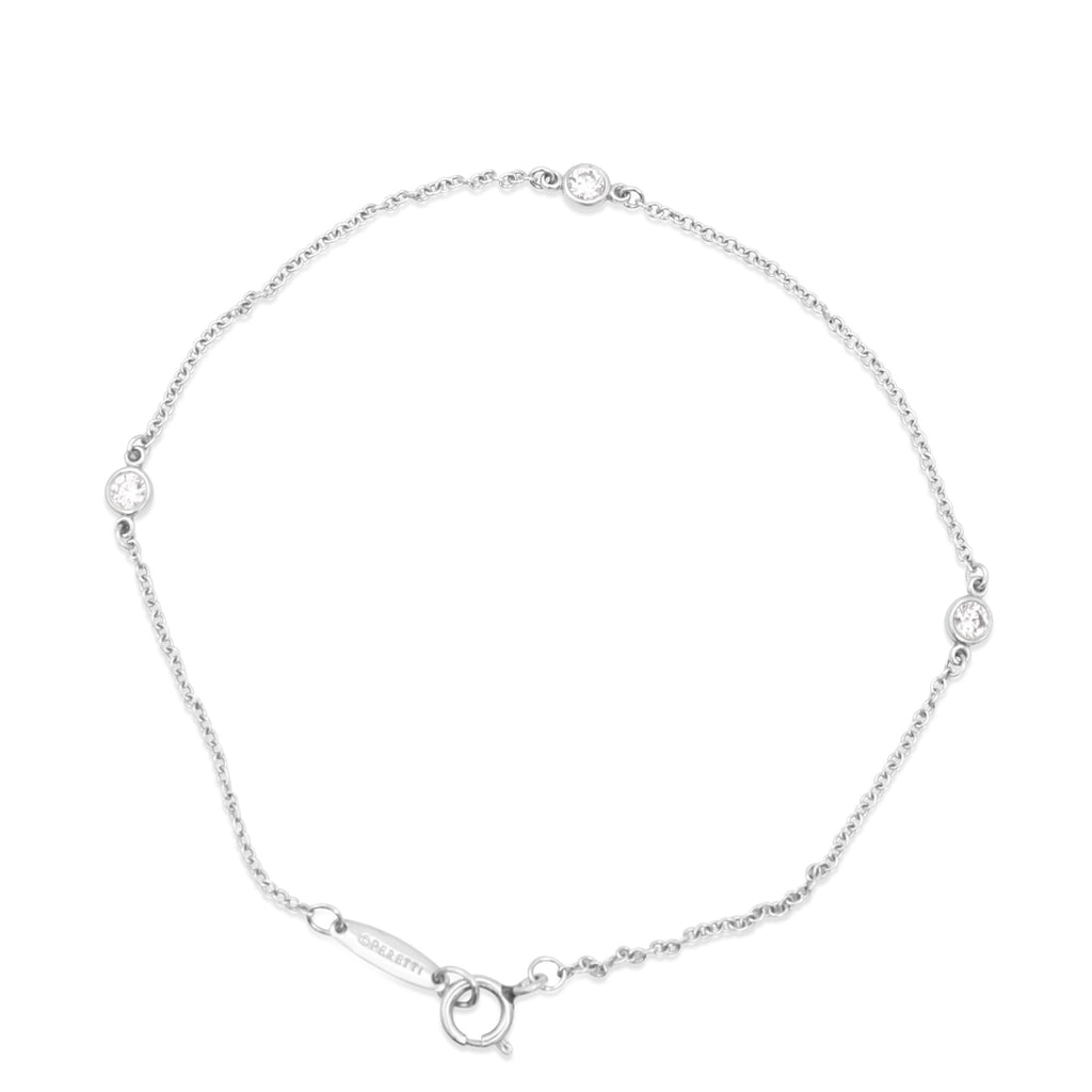 used Tiffany Elsa Peretti Diamonds by the Yard Bracelet - Platinum