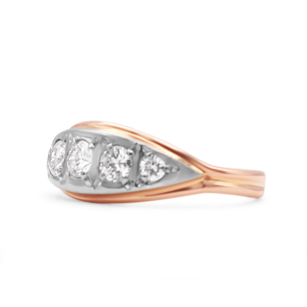 used Vintage Graduated Five Stone Brilliant Cut Diamond Ring