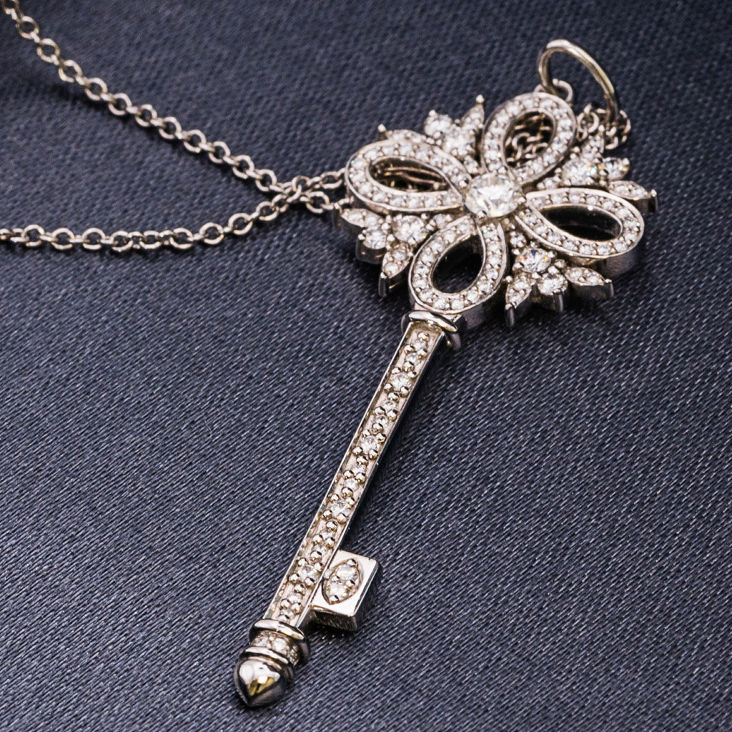 Secondhand Tiffany Diamond Key Pendant