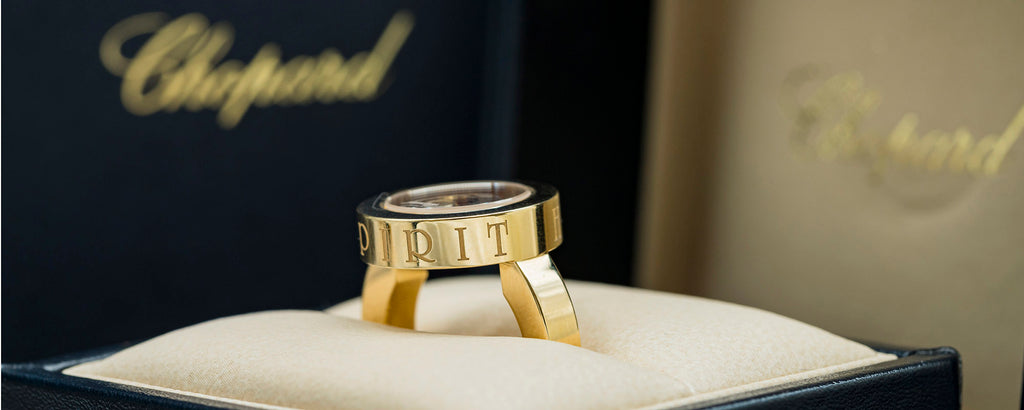 Chopard gold designer ring