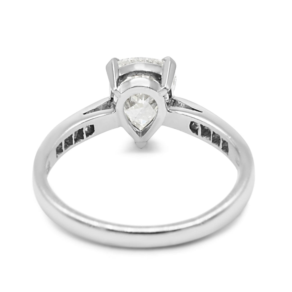used 1.36ct Pear Shaped Diamond Ring