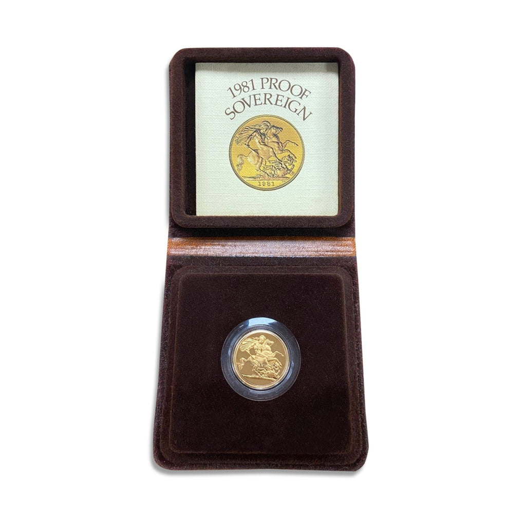 used 1981 Royal Mint Proof Sovereign 22ct Gold Coin