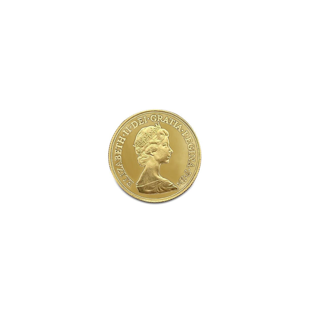 used 1983 Royal Mint Proof £2 Double Sovereign 22ct Gold Coin