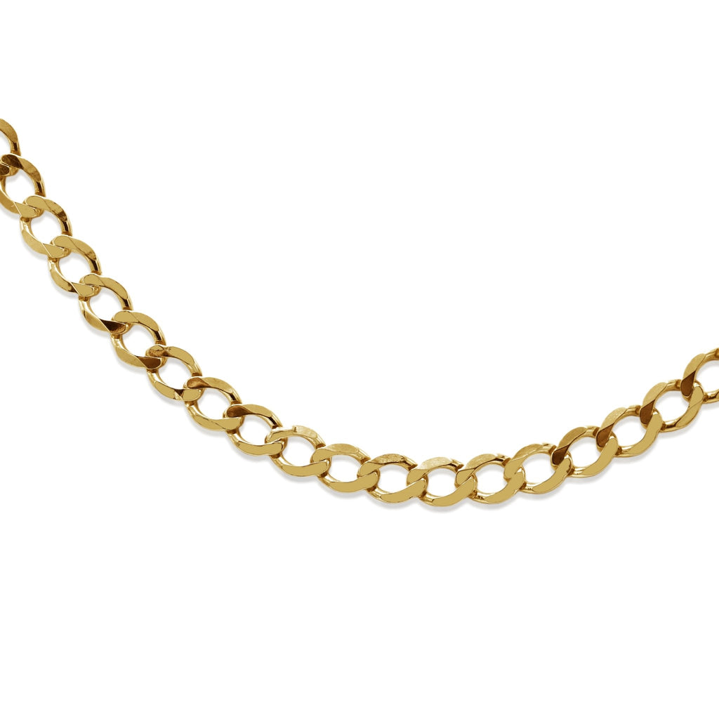 used 20" Curb Link Necklace - 9ct Yellow Gold