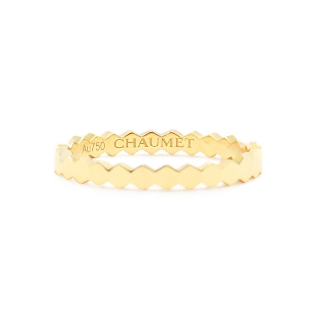 used 2.5mm Bee De Chaumet Ring Size 56 - 18ct Yellow Gold