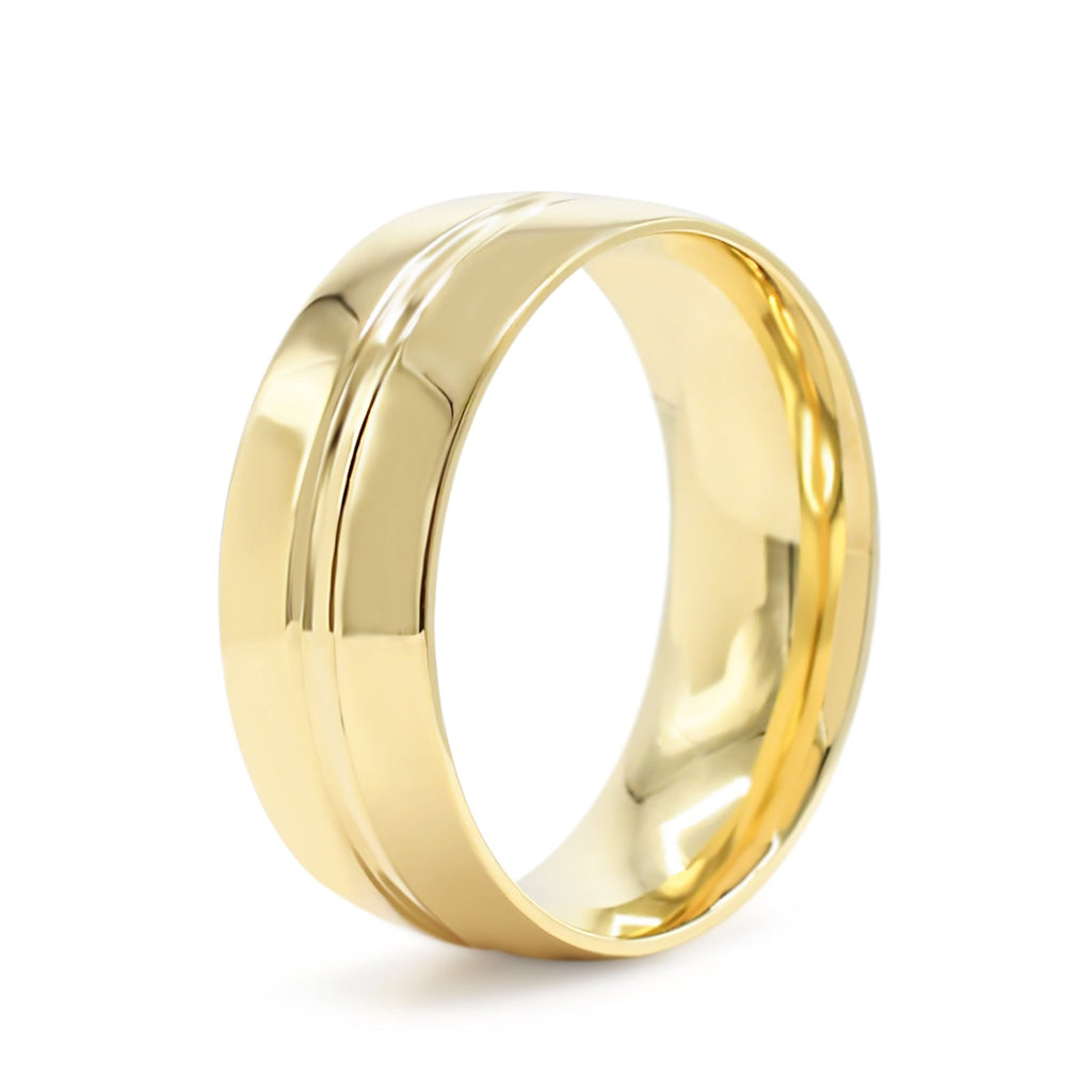 used 8mm Wide Band Ring - 18ct Yellow Gold