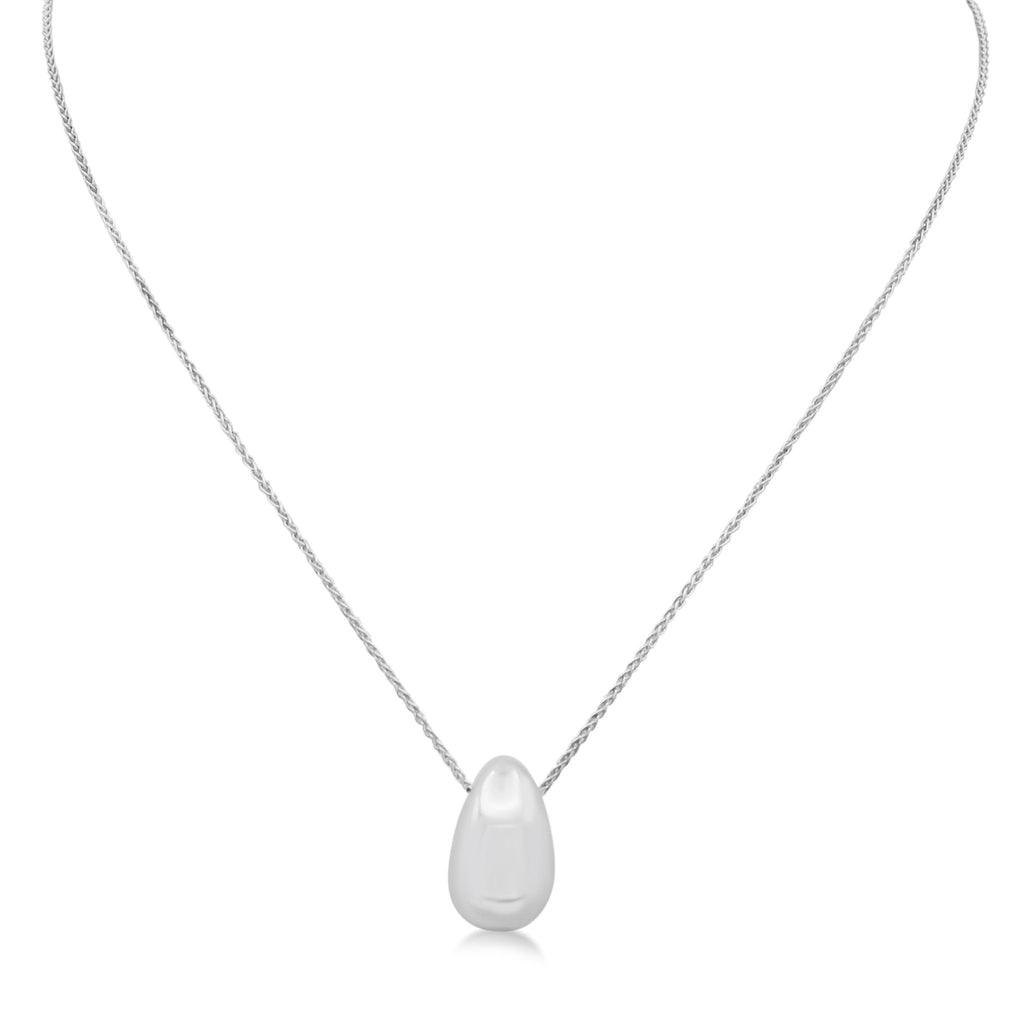 used Asprey Teardrop Shaped Pendant Necklace - 18ct White Gold