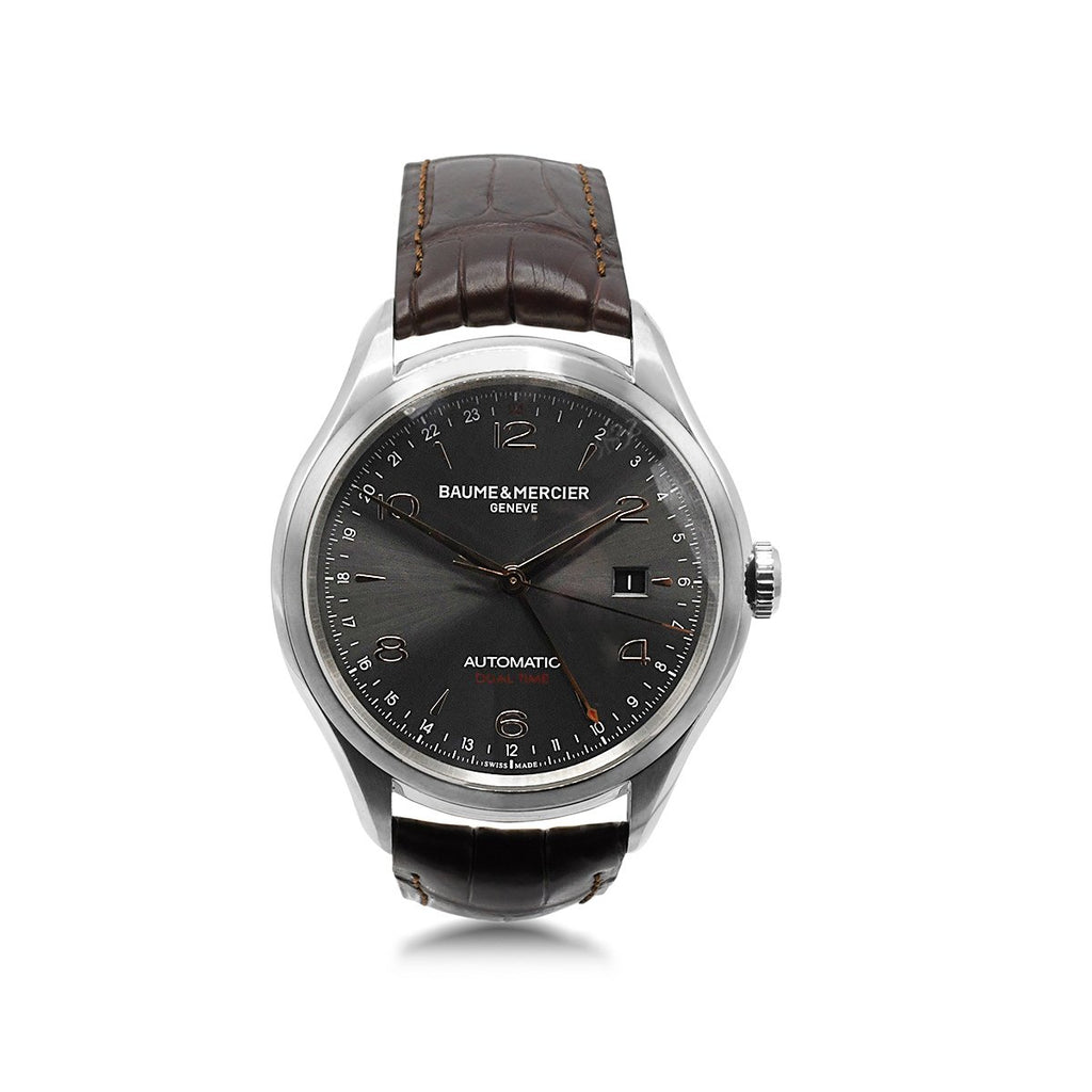 used Baume & Mercier Clifton 43mm Automatic Date Steel Watch