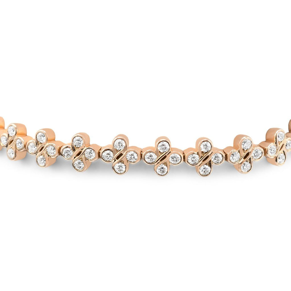used Be Boodles Brilliant Cut Diamond Bracelet - 18ct Rose & White Gold