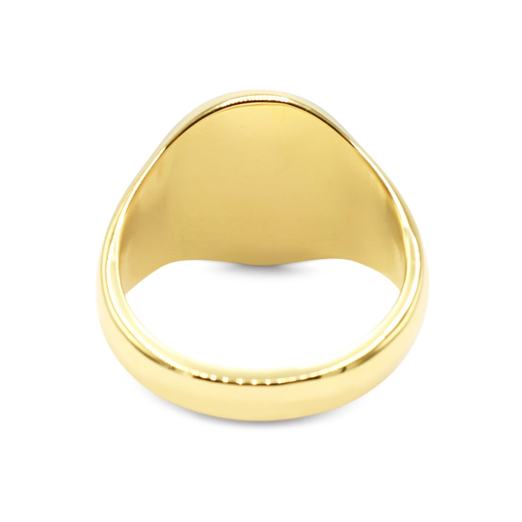 used Bentley & Skinner Oval Signet Ring - 18ct Yellow Gold