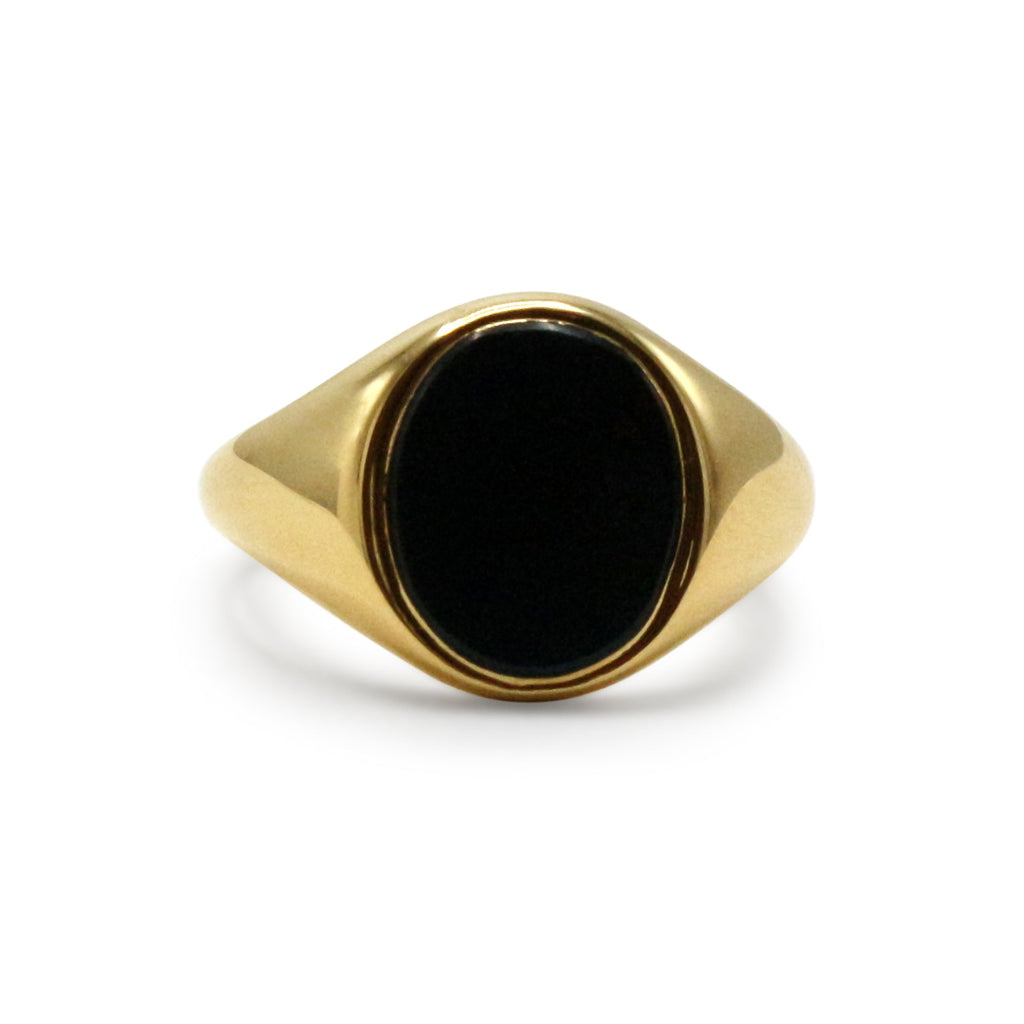used Bloodstone Signet Ring - 18ct Yellow Gold