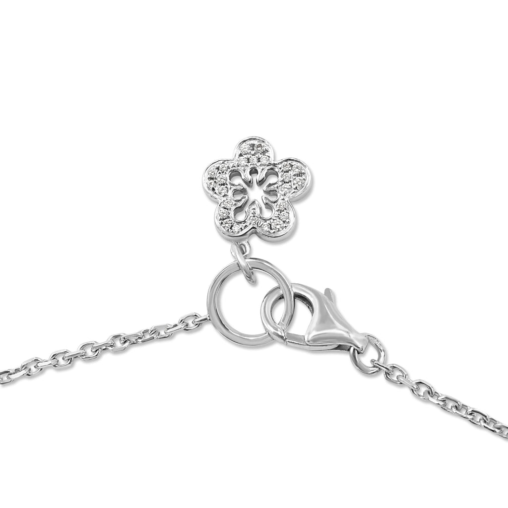 used Boodles Blossom Diamond Bracelet - 18ct White Gold
