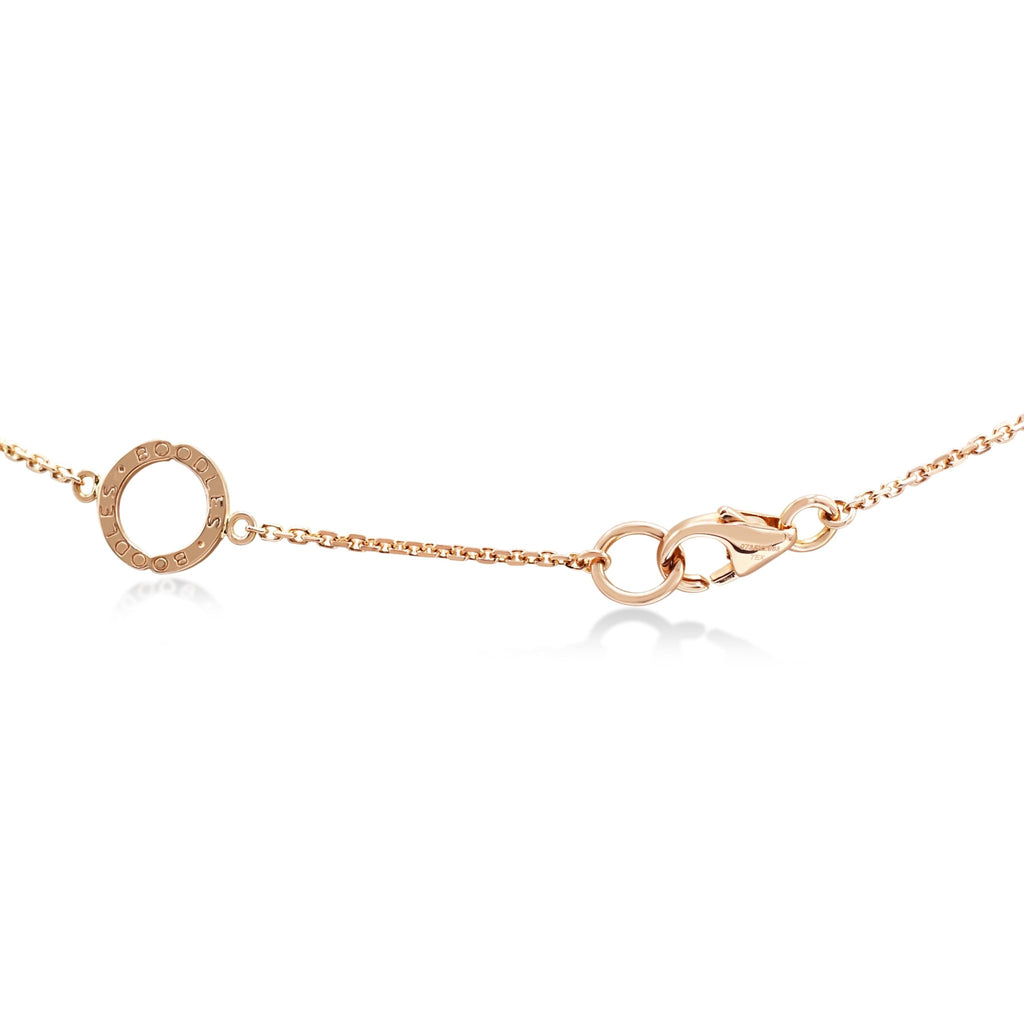 used Boodles Blossom Diamond Mini Pendant On Necklace - 18ct Rose Gold