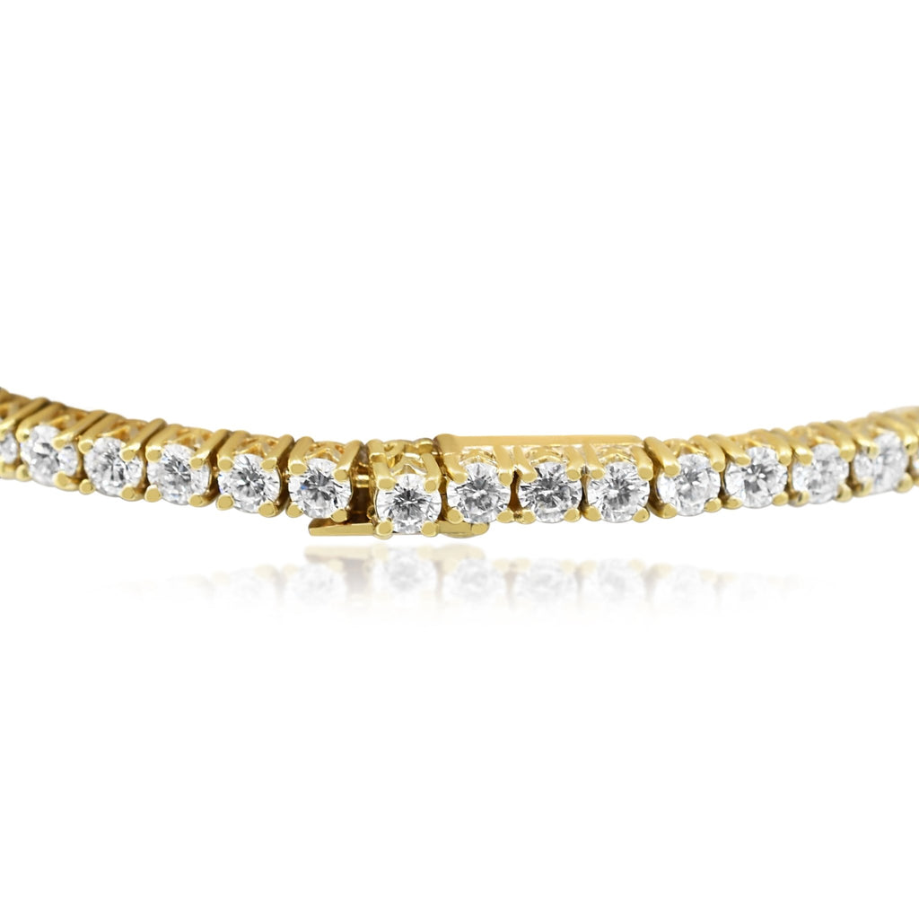 used Boodles Brilliant Cut Diamond Line Tennis Bracelet - 18ct Yellow Gold