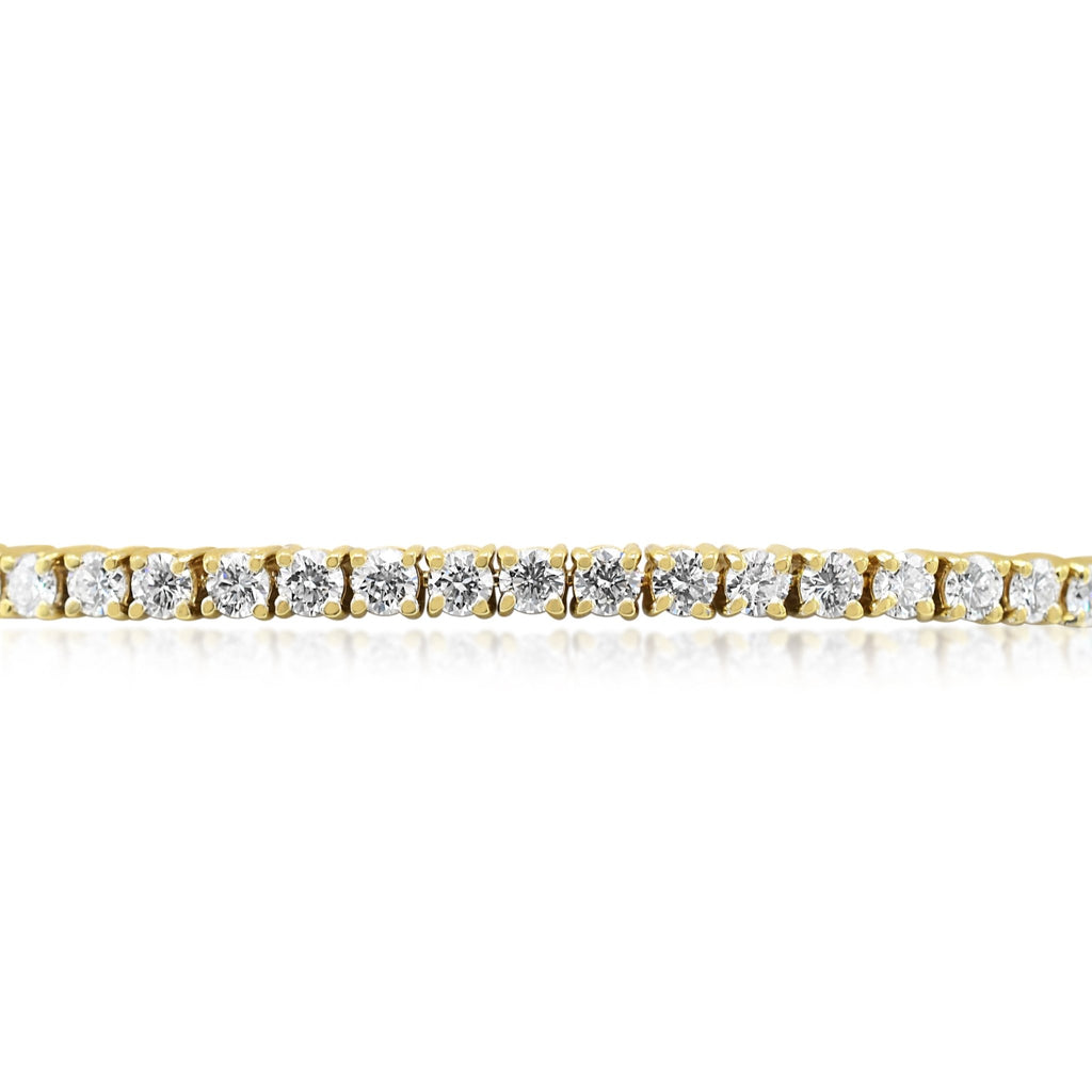 used Boodles Brilliant Cut Diamond Line Tennis Bracelet - 18ct Yellow Gold