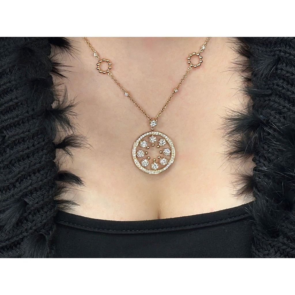 used Boodles Circus Large Diamond Pendant - 18ct Rose Gold