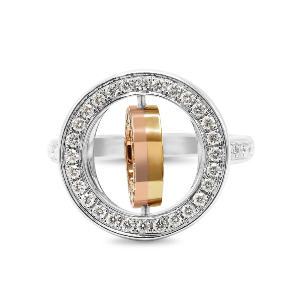 used Boodles Diamond Roulette Spinning Ring - 18ct Gold