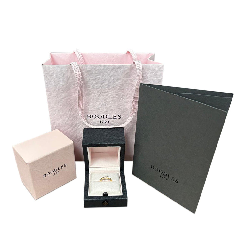 used Boodles Raindance Design Half Eternity Diamond Ring - 18ct Yellow Gold