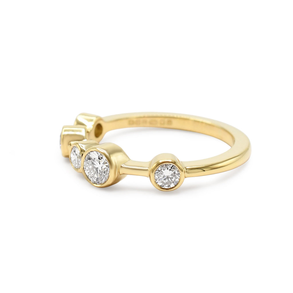 used Boodles Raindance Design Half Eternity Diamond Ring - 18ct Yellow Gold