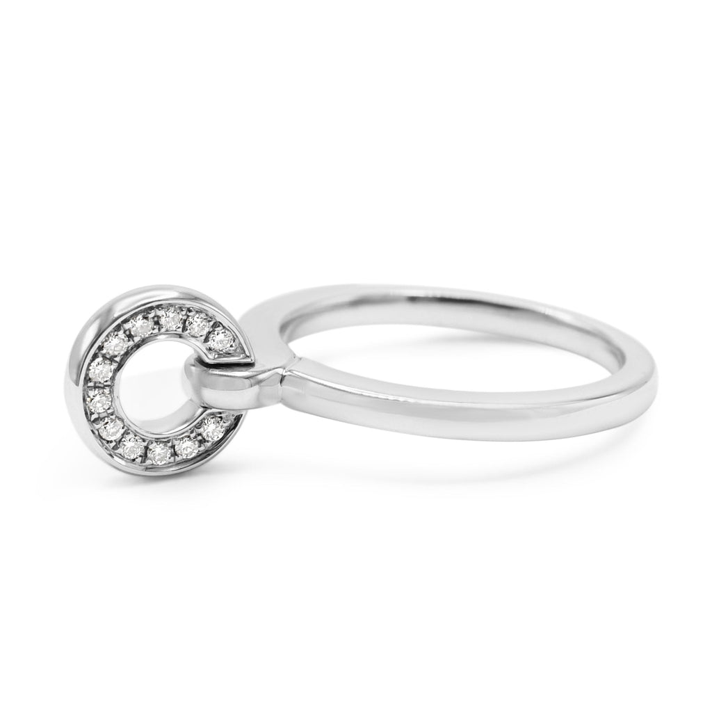 used Boodles Roulette Diamond Flip Ring - 18ct White Gold