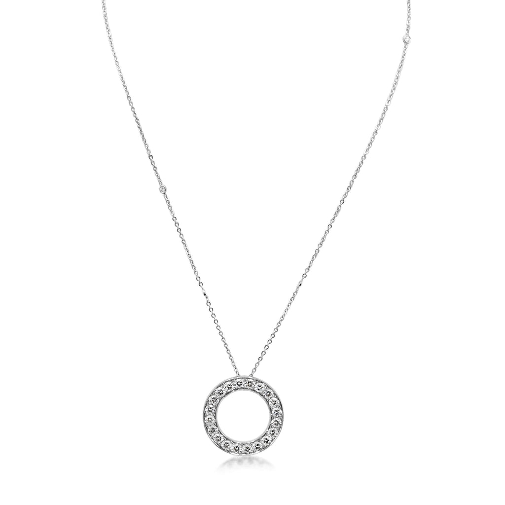 used Boodles Roulette Mega Diamond Pendant Necklace - Platinum