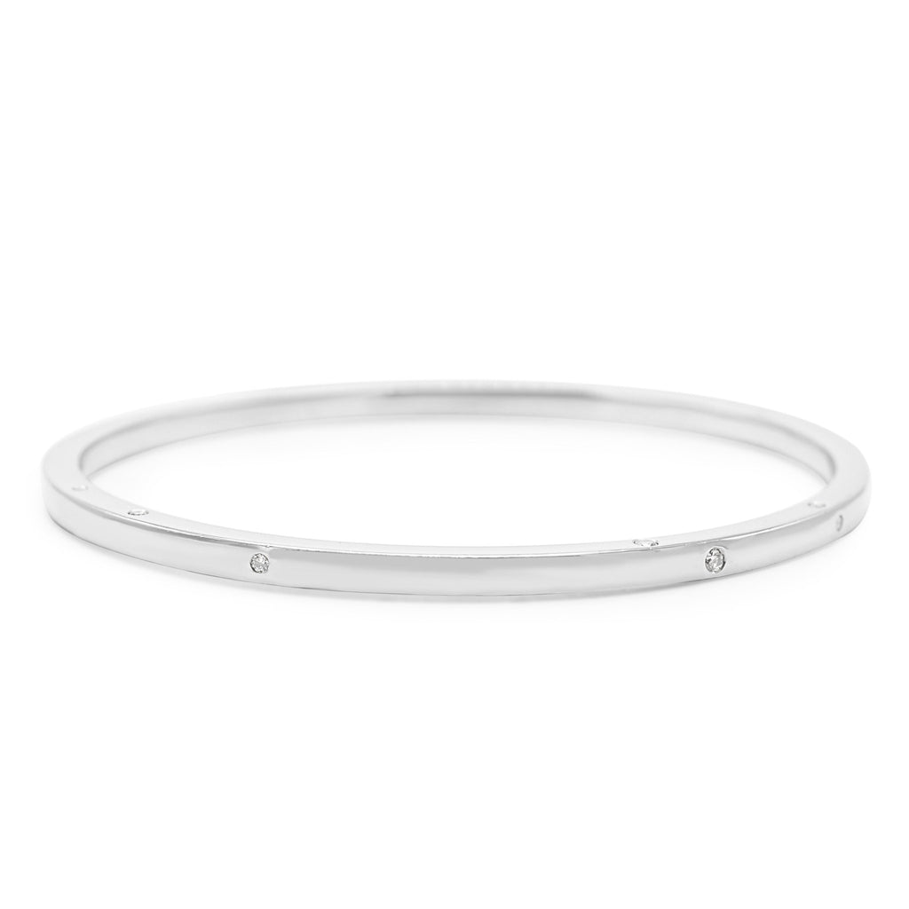 used Boodles Star Studded Diamond Bangle - Platinum