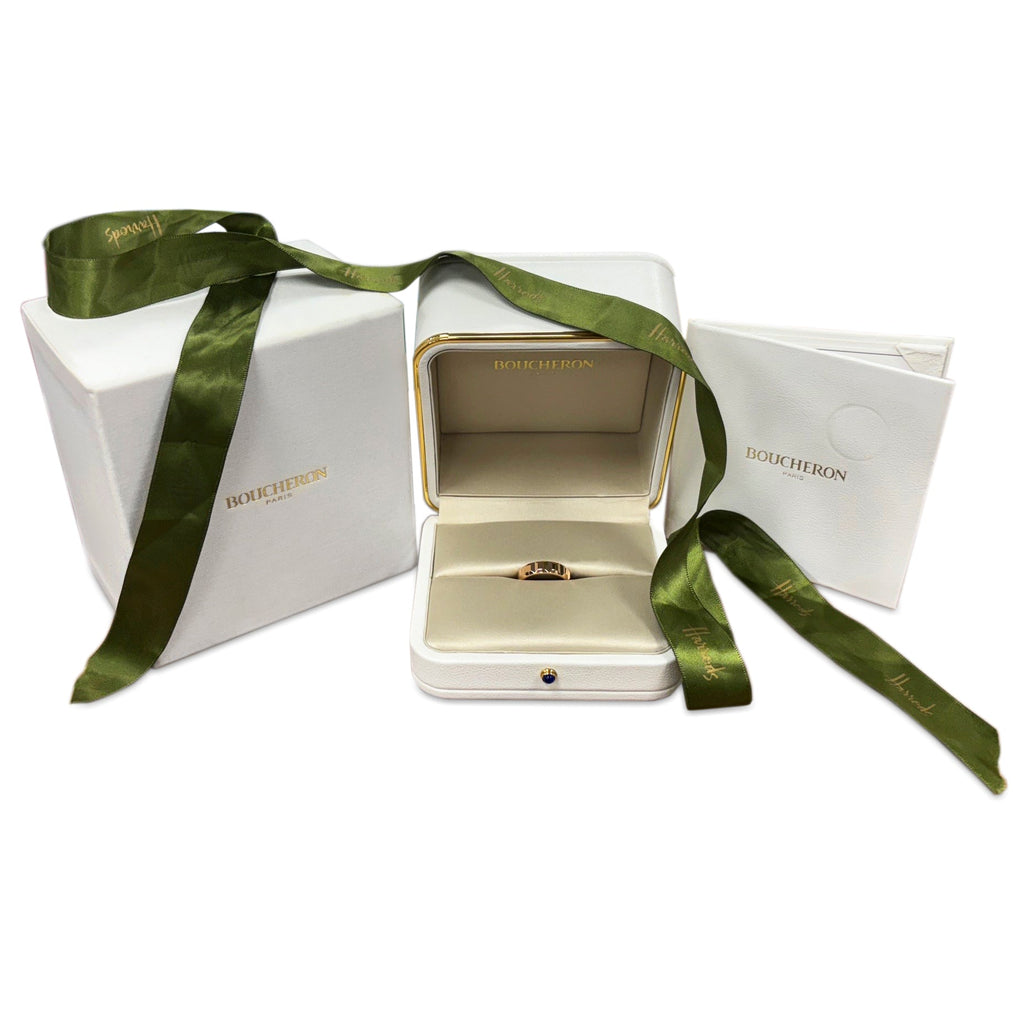 used Boucheron Clou De Paris Ring Size 54 - 18ct Rose Gold