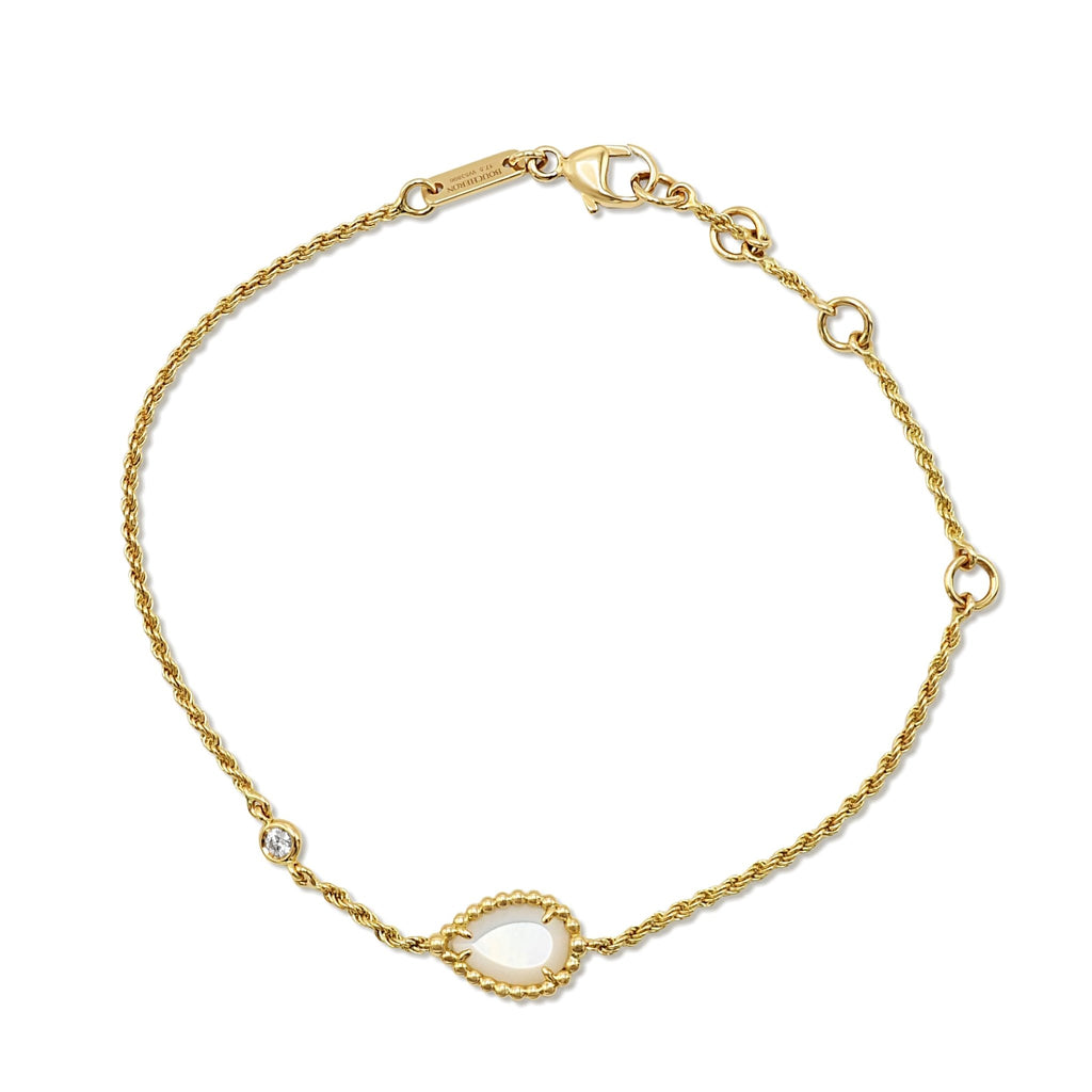 used Boucheron Diamond & Mother - of - Pearl Serpent Bohème Bracelet