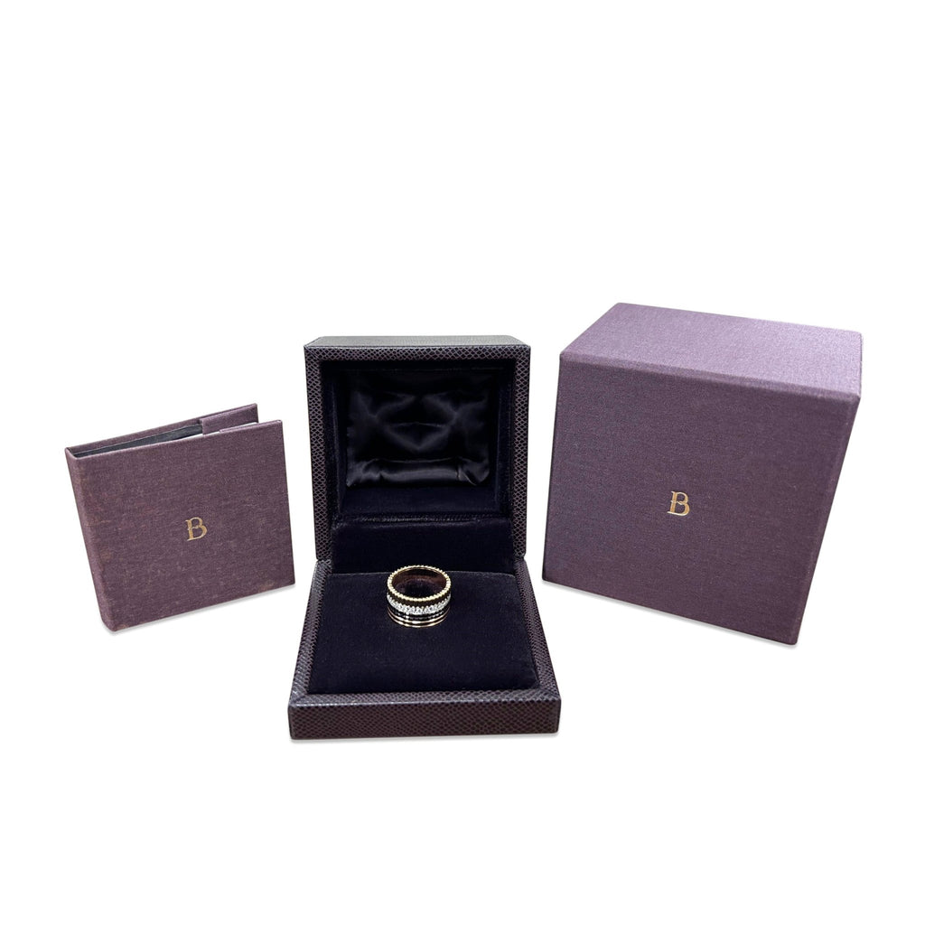 used Boucheron Large Mixed Gold & Diamond Quatre Classique Ring