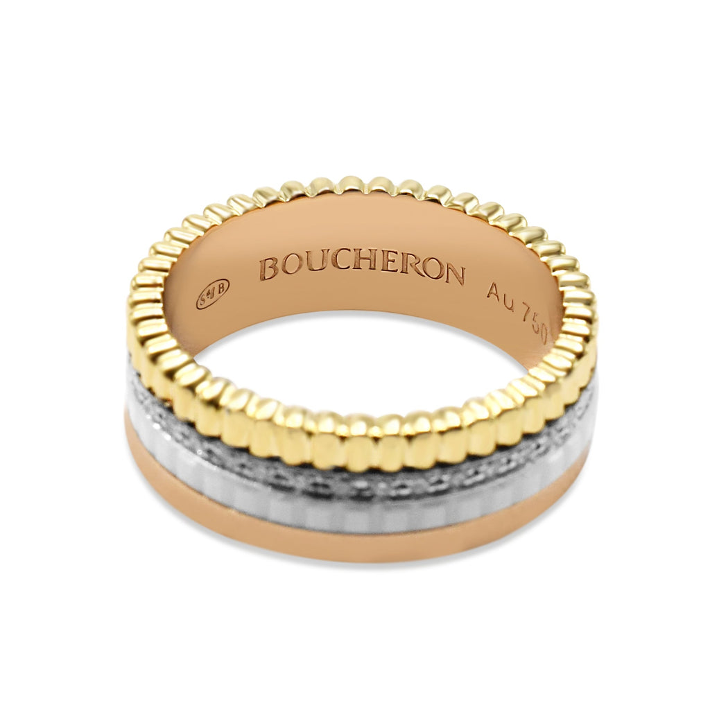 used Boucheron Quatre Ring, White Edition, Small Size 55