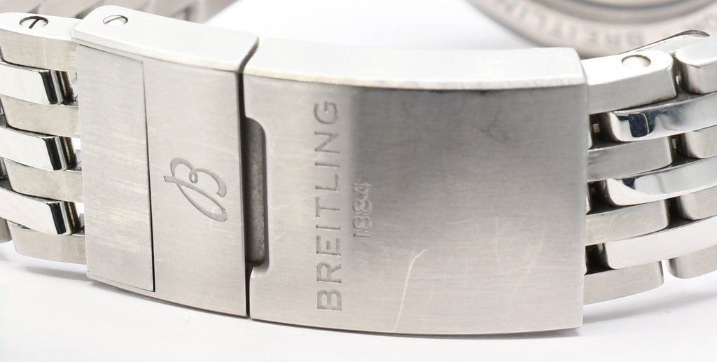 used Breitling Premier B01 Chronograph 42mm Watch Green Dial Ref AB0118