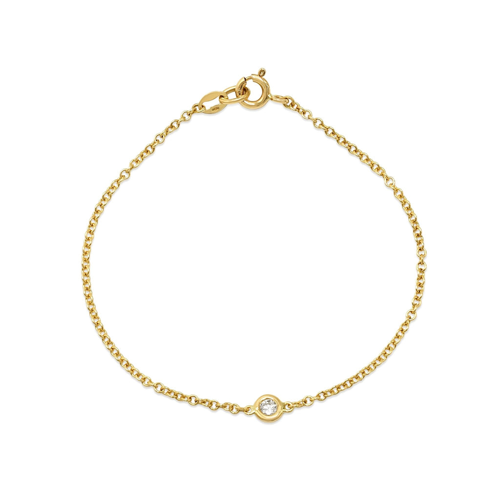 used Brilliant Cut Diamond Bracelet - 17cm