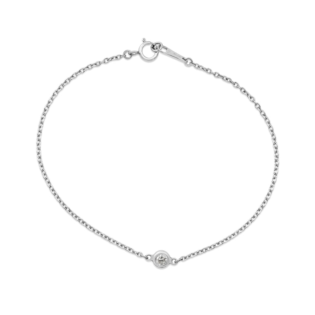 used Brilliant Cut Diamond Bracelet 17cm - Platinum