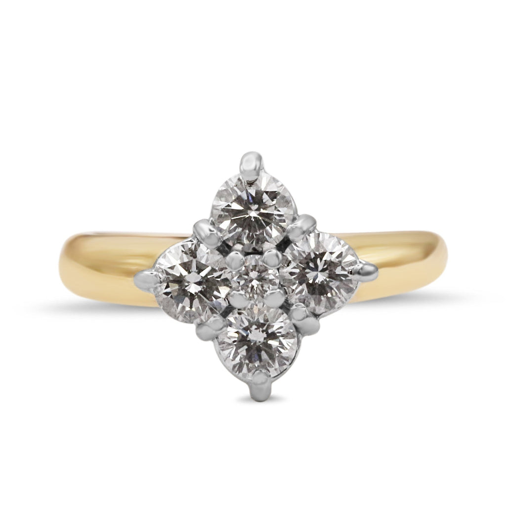 used Brilliant Cut Diamond Cluster Ring - 18ct Gold