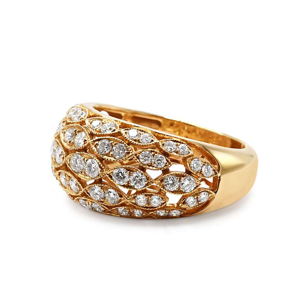 used Brilliant Cut Diamond Dress Ring - 18ct Yellow Gold