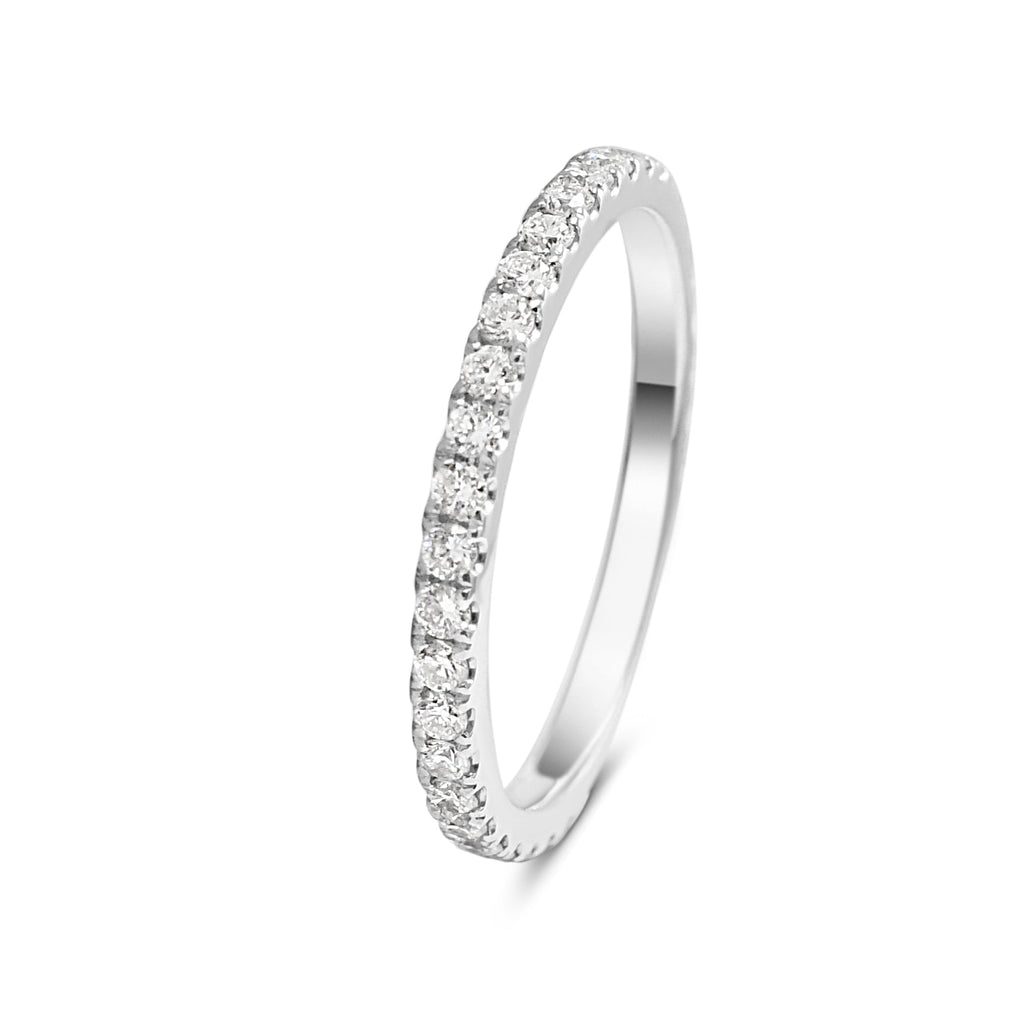 used Brilliant Cut Diamond Full Eternity Ring - Platinum