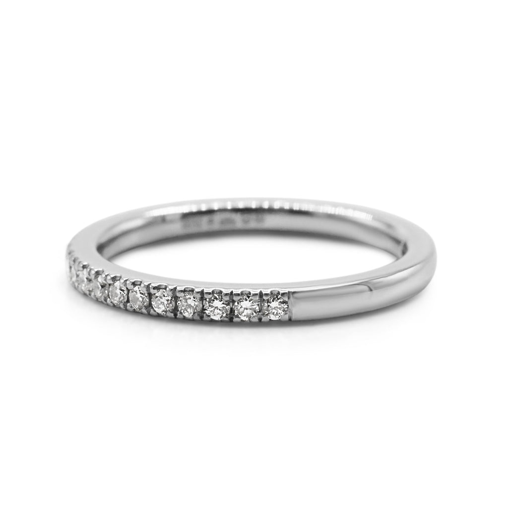 used Brilliant Cut Diamond Half Eternity Ring - Platinum