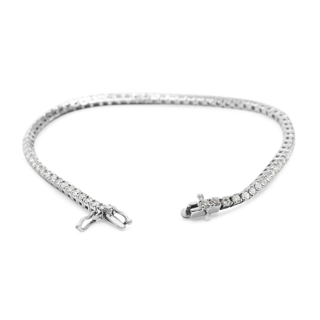 used Brilliant Cut Diamond Line Bracelet