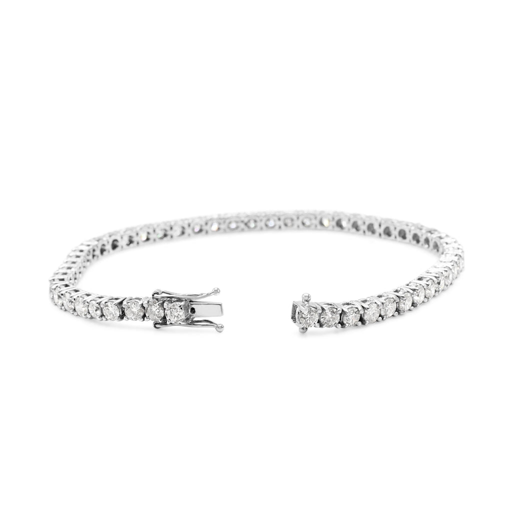 used Brilliant Cut Diamond Set 7" Line Bracelet