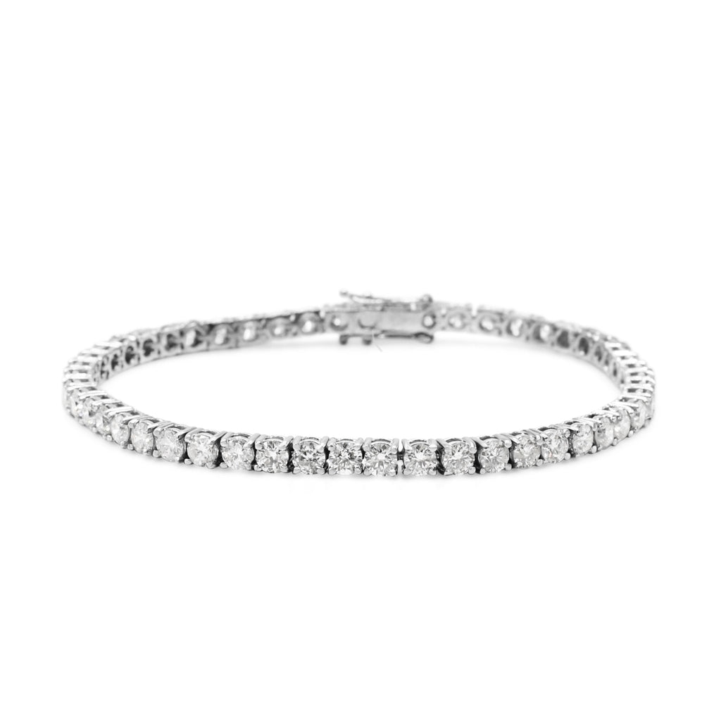 used Brilliant Cut Diamond Set 7" Line Bracelet